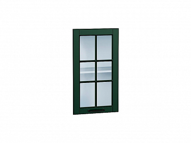 Комплект фасадов Дублин со стеклом для каркаса Ф-25 В400/ВУ590 712*396*16 Special Green
