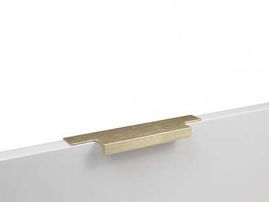 Ручка торцевая мебельная RAY RT109BSG.1 147*18*36 Брашированное cатиновое золото 
