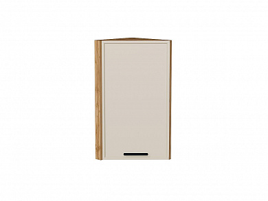 Шкаф верхний торцевой Фрейм 716*300*310 Cream Silk / Дуб Вотан