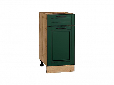 Шкаф нижний с 1-ой дверцей и ящиком Дублин 816*400*478 Special Green / Дуб Вотан