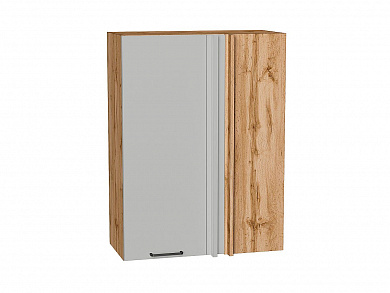 Шкаф верхний прямой угловой Флэт 920*700*345 Light Grey In 2S / Дуб Вотан