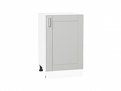 Шкаф нижний с 1-ой дверцей Лофт 816*500*480 Grey Silk / Белый