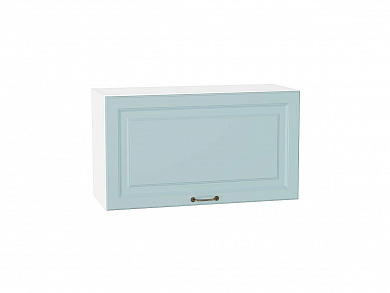 Шкаф верхний горизонтальный Ницца 458*800*318 Голубой / Белый