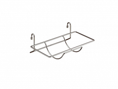 Полка для бумажного полотенца 120*300*200 Хром