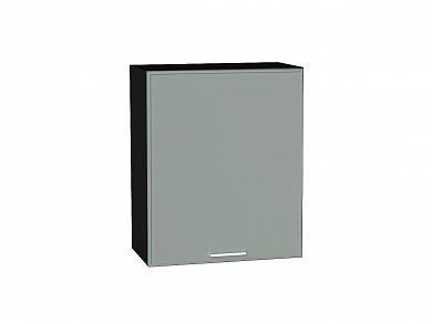 Шкаф верхний с 1-ой дверцей Квадро 716*600*321 Аквамарин / Graphite
