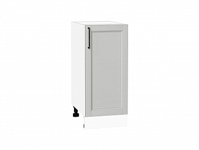 Шкаф нижний с 1-ой дверцей Сканди 816*350*480 Grey Silkwood / Белый