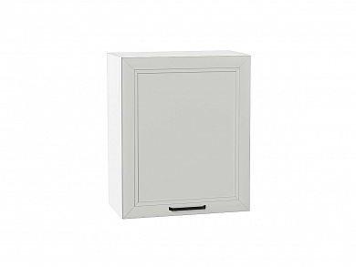 Шкаф верхний с 1-ой дверцей Нео 716*600*320 Grey Silk / Белый